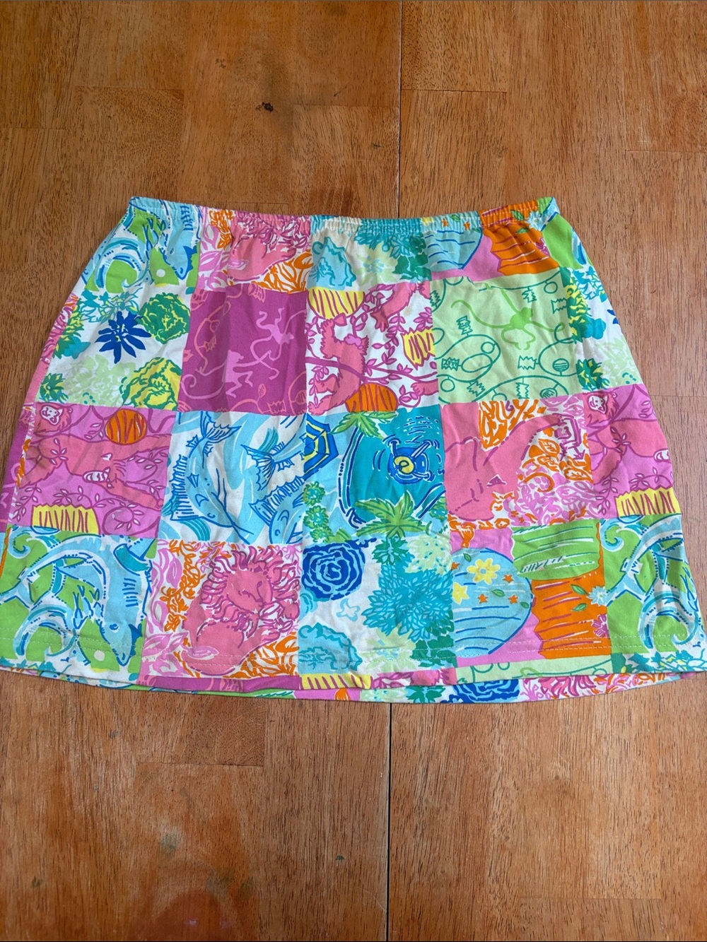 LILLY PULITZER VINTAGE PATCHWORK SKIRT